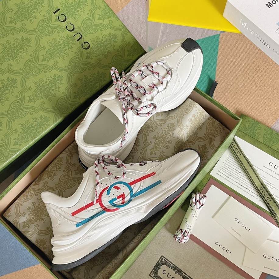 Gucci Run Trainers White Leather Sneakers - GCC205