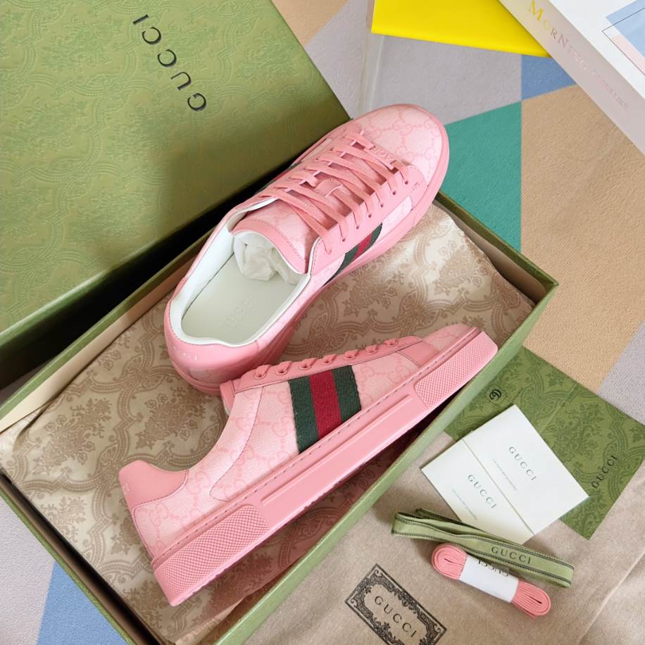 Gucci Ace Crystal Pink Sneakers - GCC187