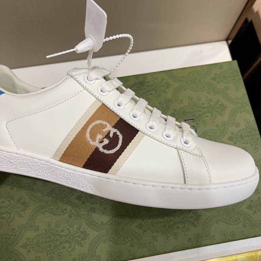 Gucci Ace Blue Interlocking Sneakers - GCC228