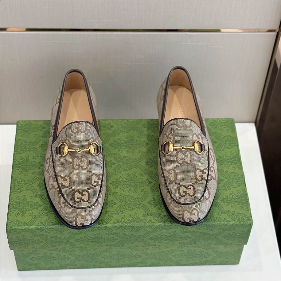 Gucci Slipper Flacher GC Beige Loafer - GL083