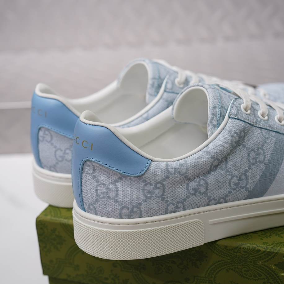 Gucci Ace Light Blue White Sneakers - GCC216