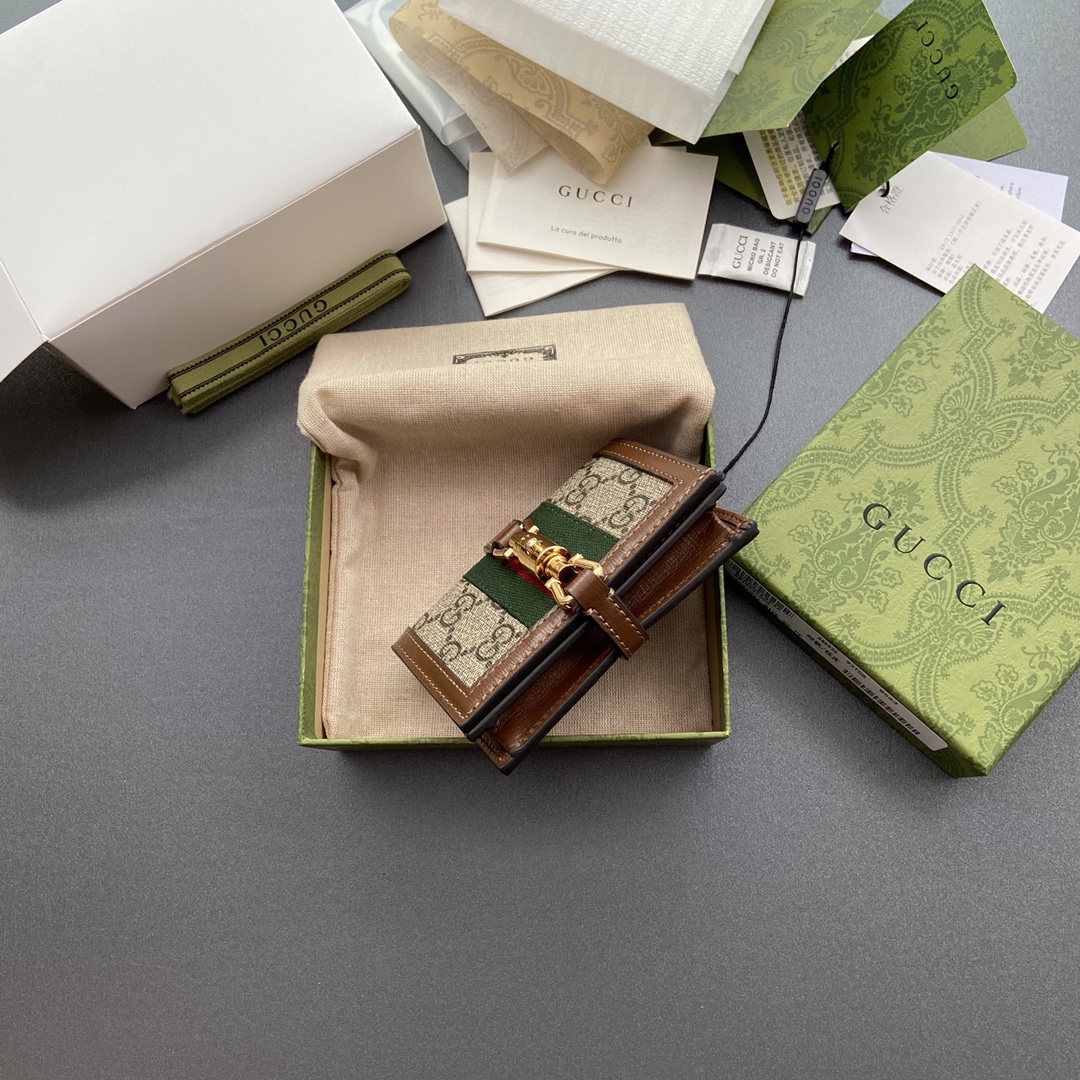 GUCCI GG GHW HORSEBIT 1955 CARD HOLDER - WLG023 GUCCI GG GHW HORSEBIT 1955 CARD HOLDER