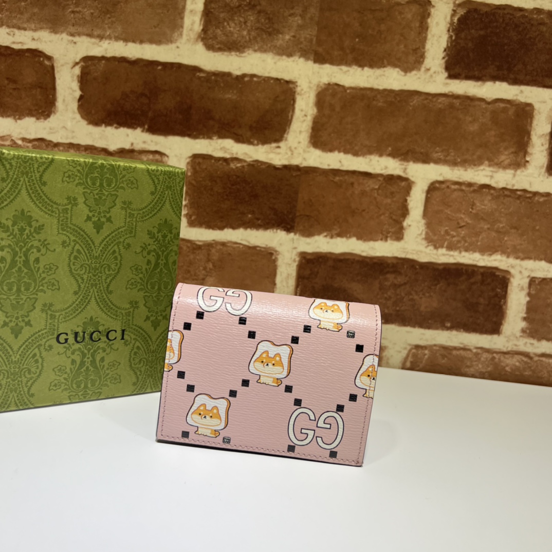 GUCCI X PIKARAR KAWAII ANIMAL-PRINT WALLET - WLG042 GUCCI X PIKARAR KAWAII ANIMAL-PRINT WALLET