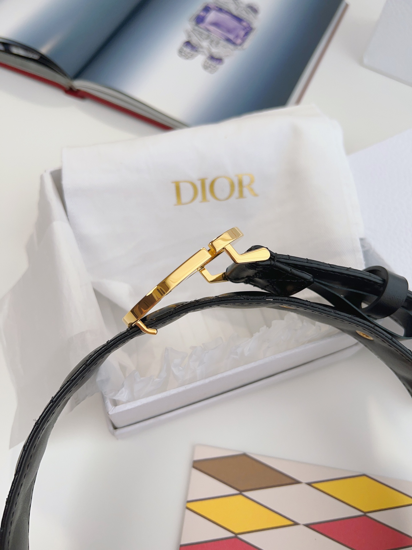 DIOR BLACK 30 MONTAIGNE BELT - DB013 DIOR BLACK 30 MONTAIGNE BELT