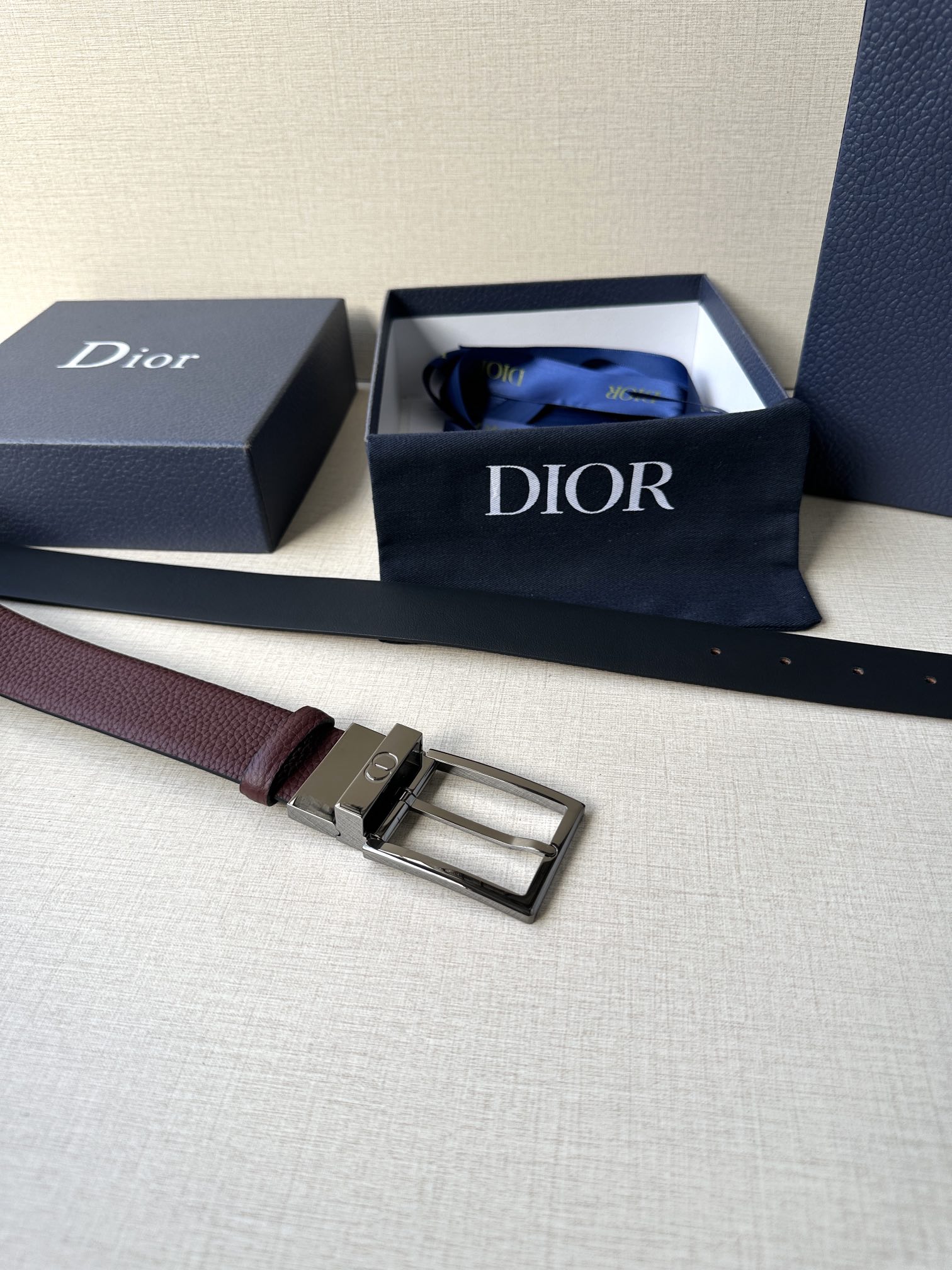 REVERSIBLE SMOOTH CALFSKIN BELT - DB015 REVERSIBLE SMOOTH CALFSKIN BELT