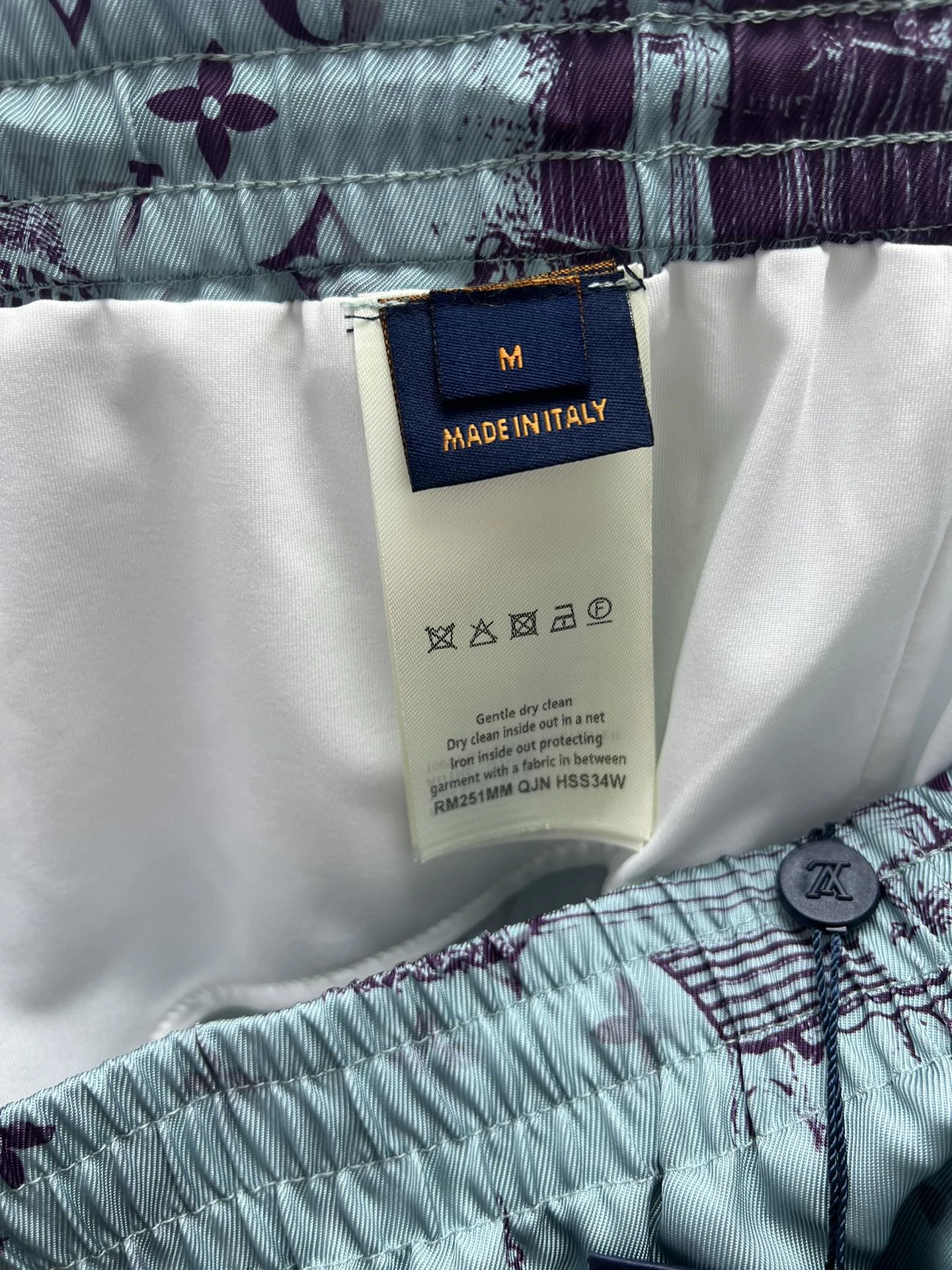 PRINTED SILK SHORTS - LVC057 PRINTED SILK SHORTS