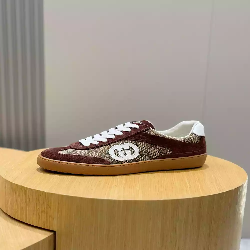 MEN'S G75 SNEAKER IN DARK BROWN SUEDE - GCC258 MEN'S G75 SNEAKER IN DARK BROWN SUEDE