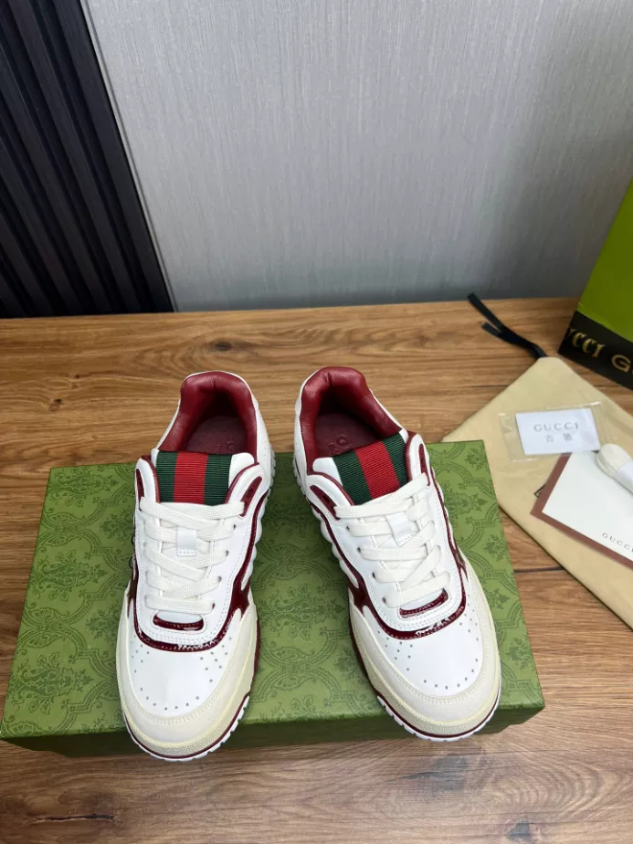 Gucci Re-Web Trainer White Sneakers - GCC208