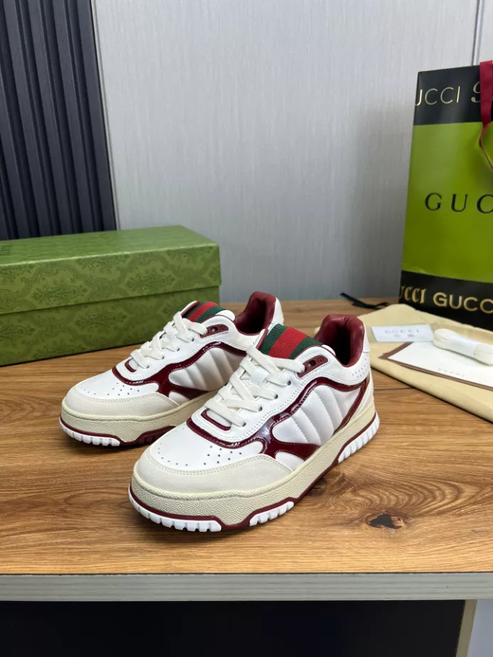 Gucci Re-Web Trainer White Sneakers - GCC208
