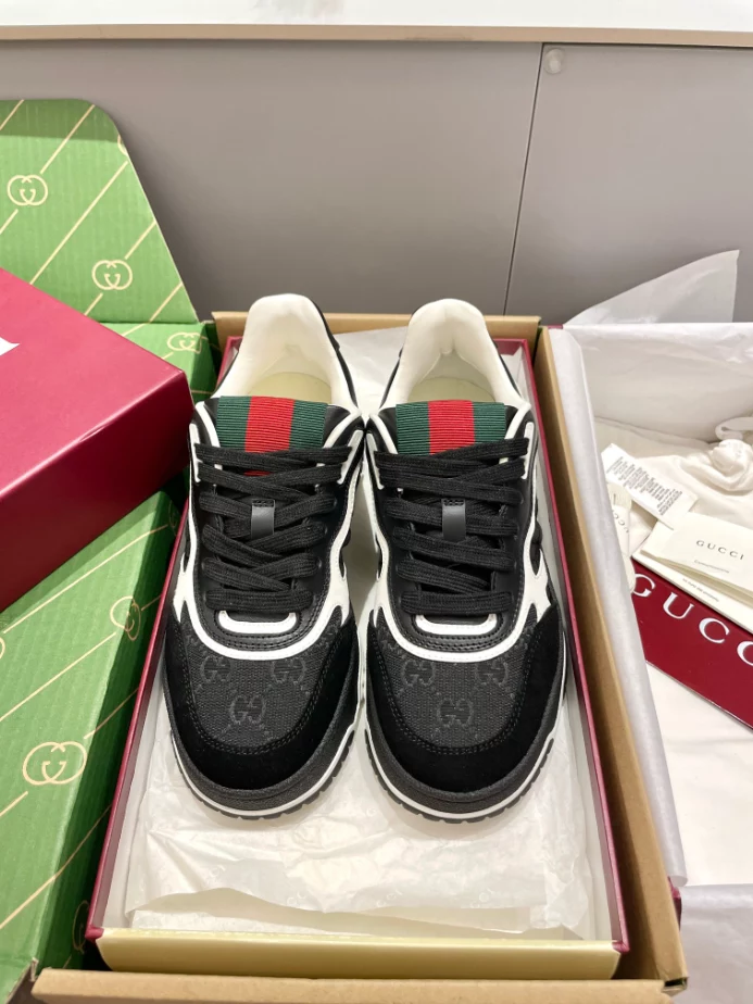 Gucci Re-Web Trainer White Sneakers - GCC208