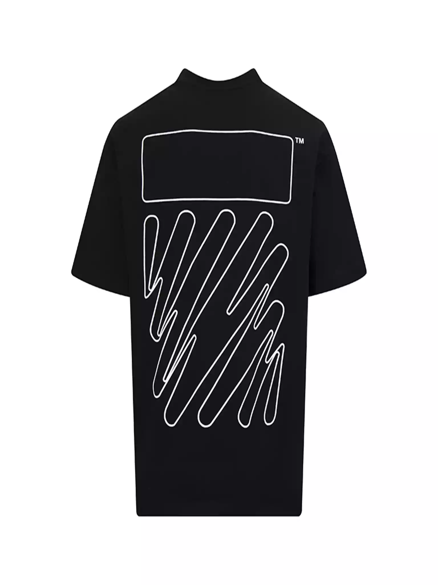 Off-White Black Wave Out T-Shirt - OWS013 Off-White Black Wave Out T-Shirt