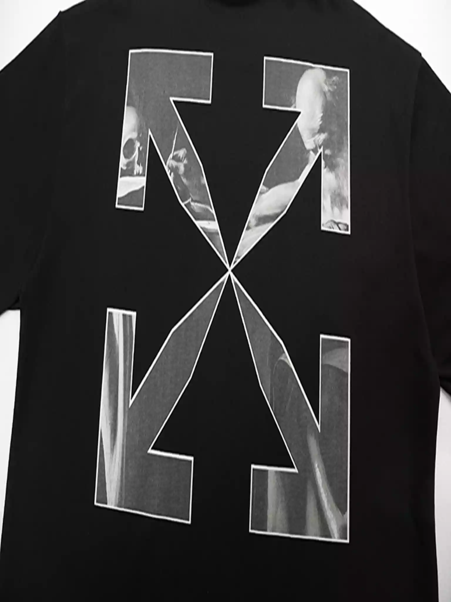 BLACK CARAVAGGIO PAINTING S/S T-SHIRT - OWS016 BLACK CARAVAGGIO PAINTING S/S T-SHIRT