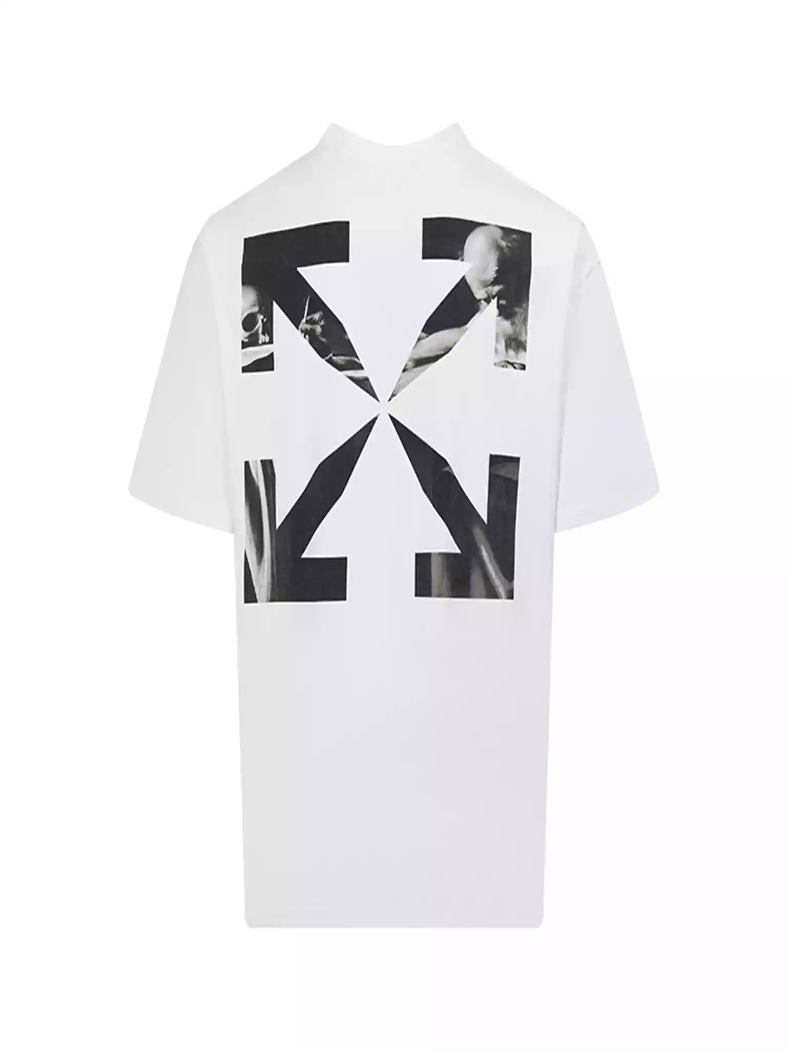 WHITE CARAVAGGIO PAINTING S/S T-SHIRT - OWS017 WHITE CARAVAGGIO PAINTING S/S T-SHIRT