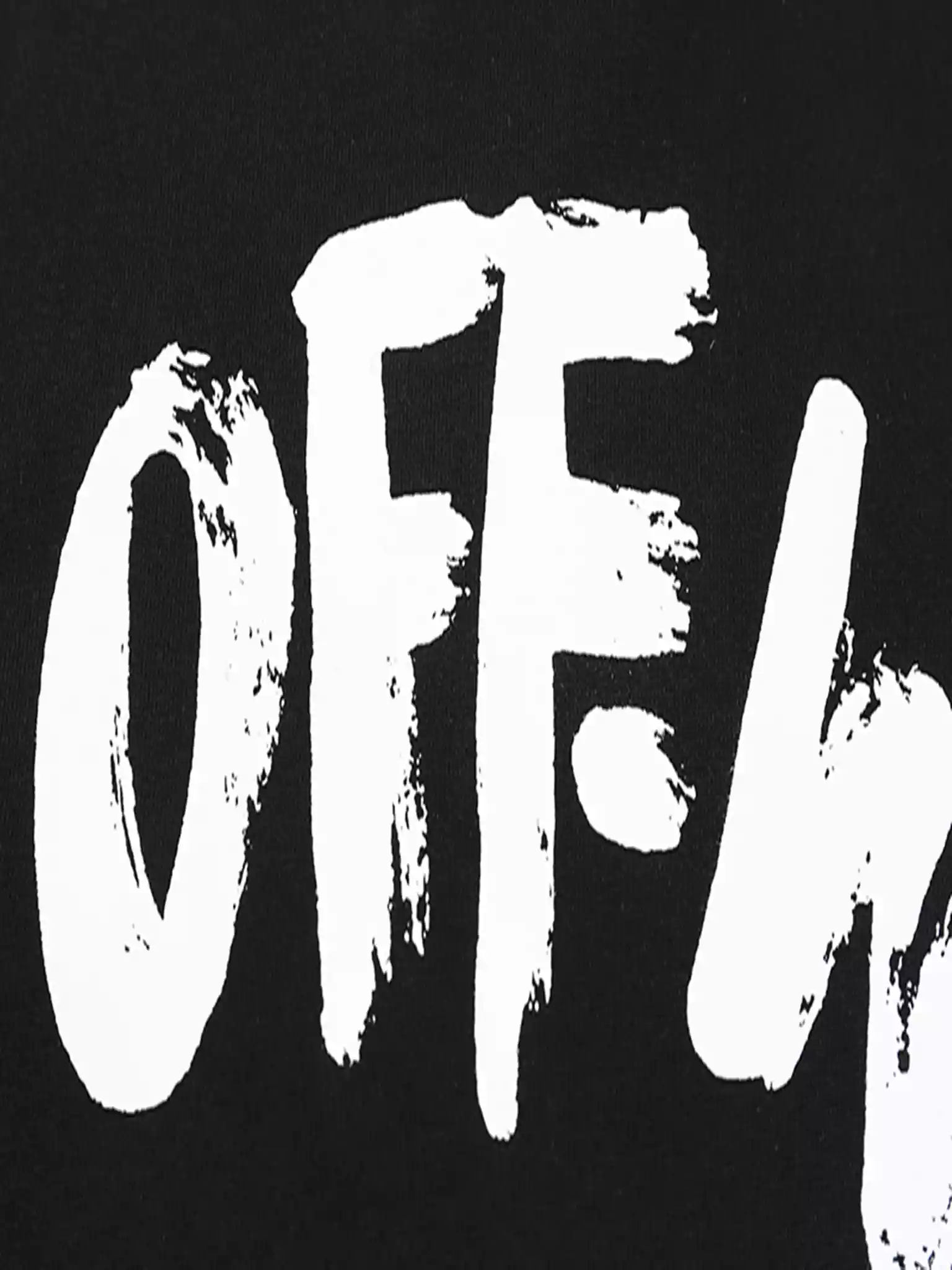 PAINT SCRIPT OVER SKATE S/S TEE IN BLACK - OWS019 PAINT SCRIPT OVER SKATE S/S TEE IN BLACK