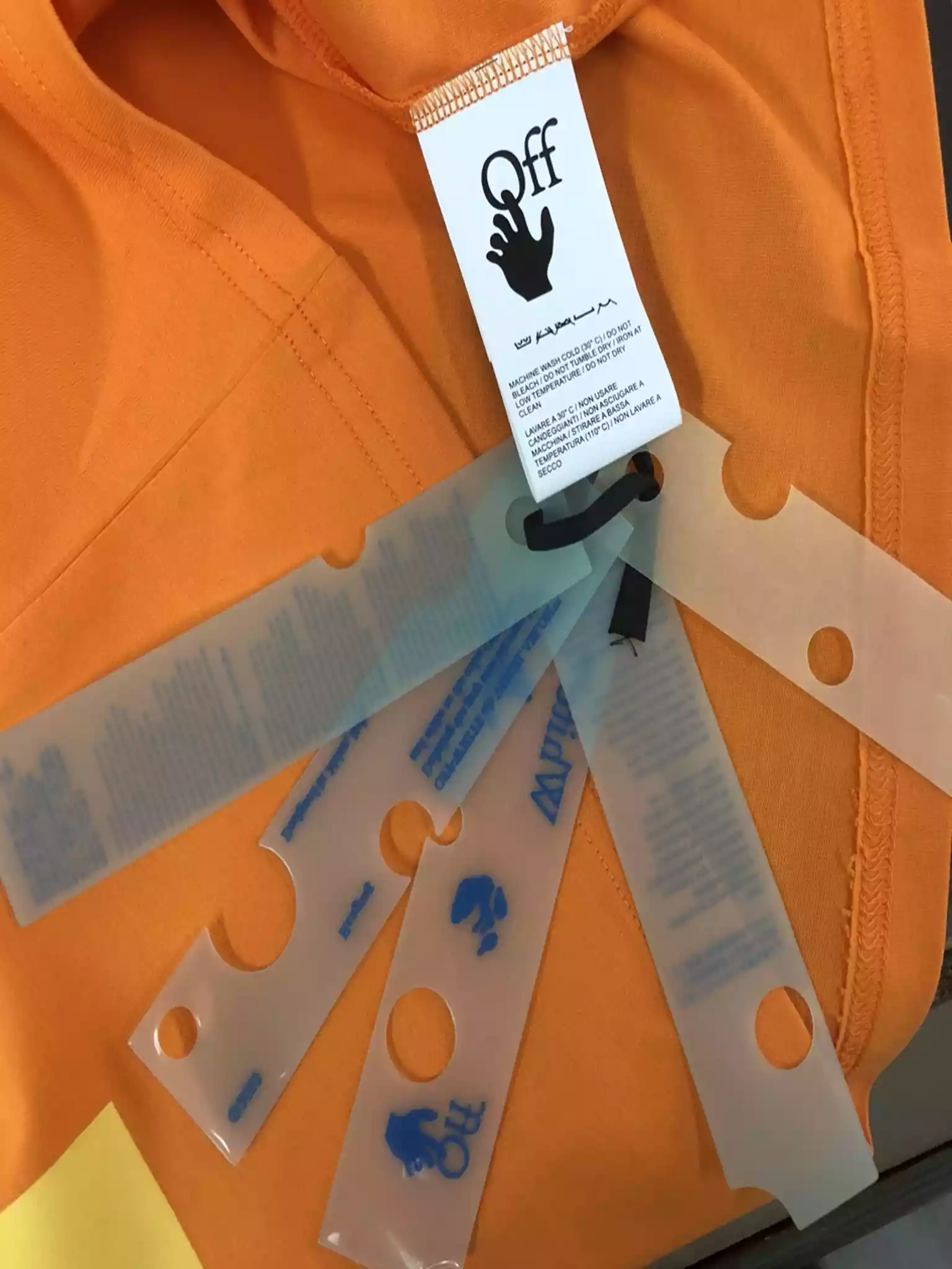 T-shirt Off-White Orange - OWS034 T-shirt Off-White Orange