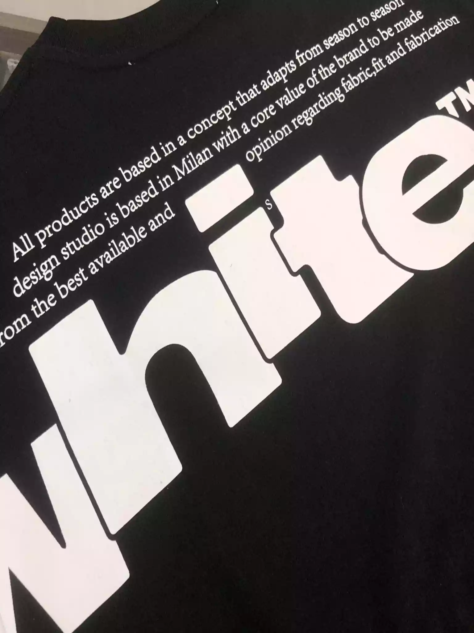 BLACK TYPE GRAPHIC S/S T-SHIRT IN BLACK - OWS042 BLACK TYPE GRAPHIC S/S T-SHIRT IN BLACK