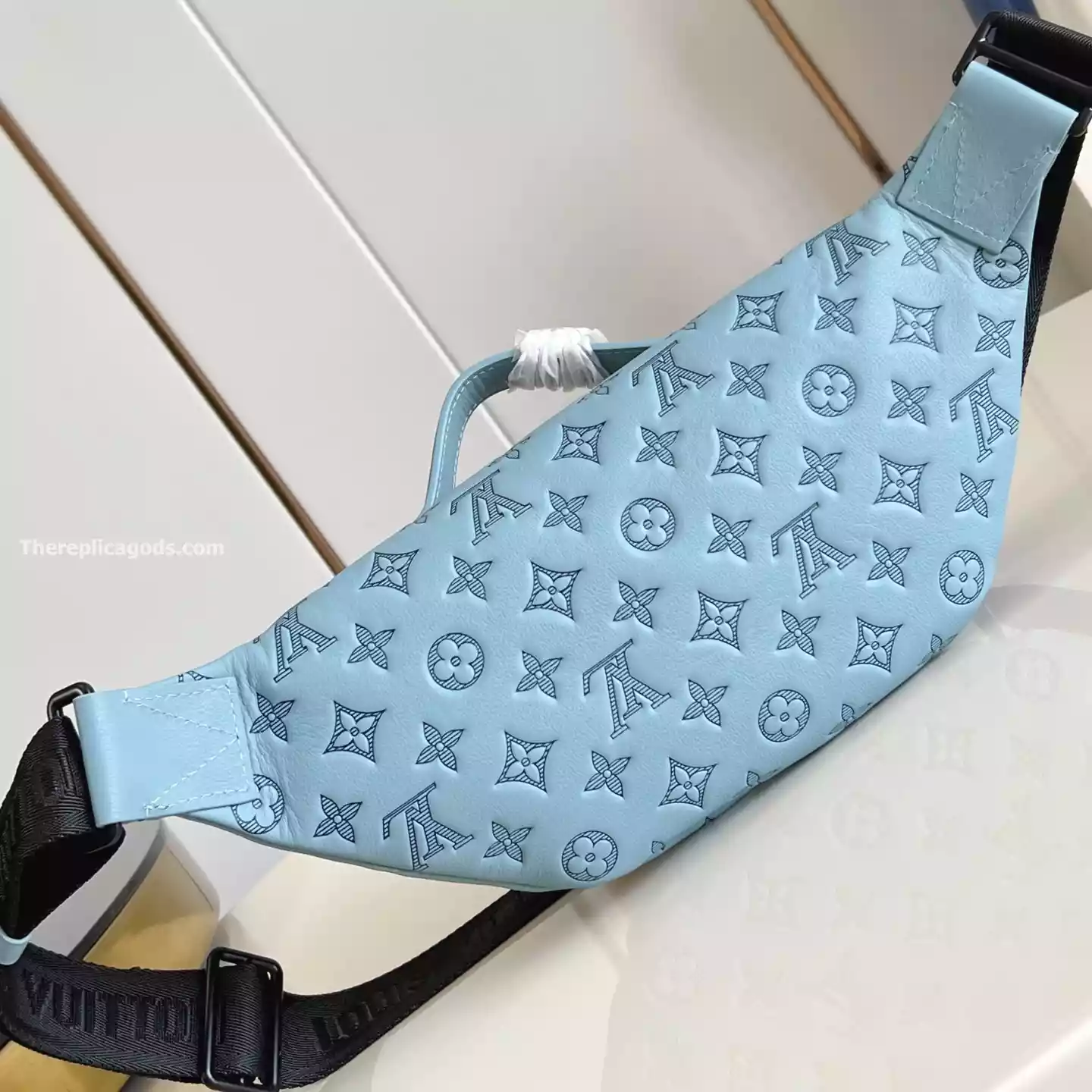 RUSH BUMBAG SKY BLUE MONOGRAM SHADOW - LW305 RUSH BUMBAG SKY BLUE MONOGRAM SHADOW