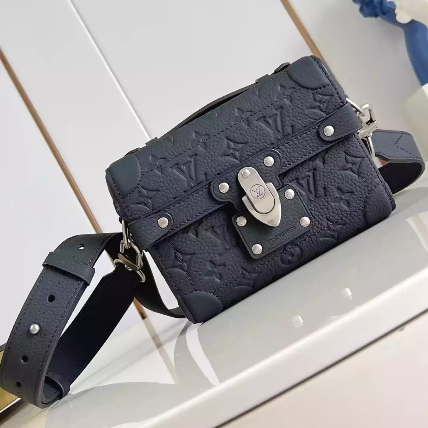 SOUL TRUNK CROSSBAG BLACK TAURILLON MONOGRAM - LW298 SOUL TRUNK CROSSBAG BLACK TAURILLON MONOGRAM