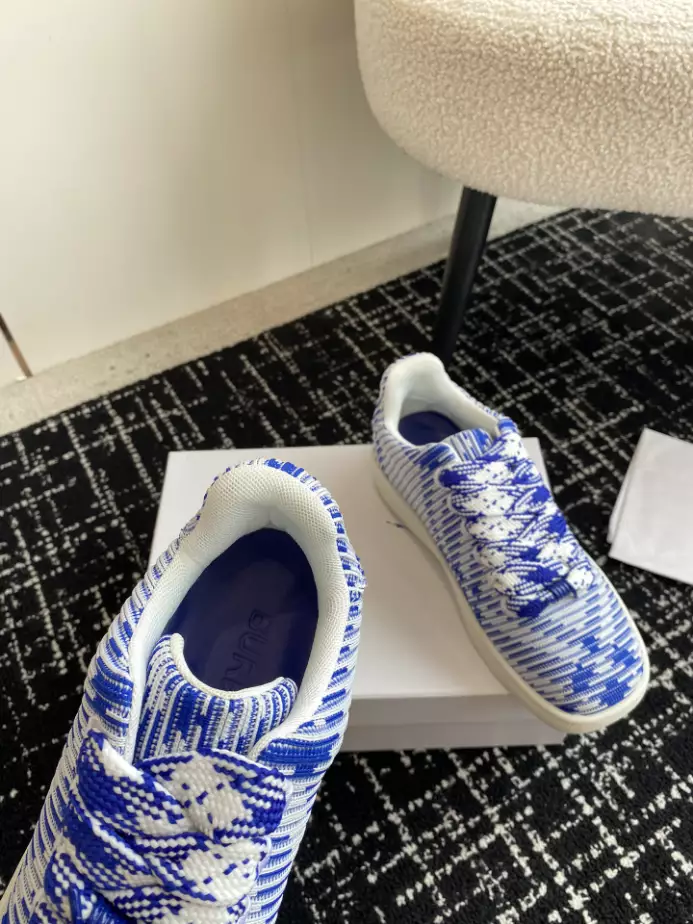 BURBERRY CHECK KNIT BOX SNEAKERS - BBR097