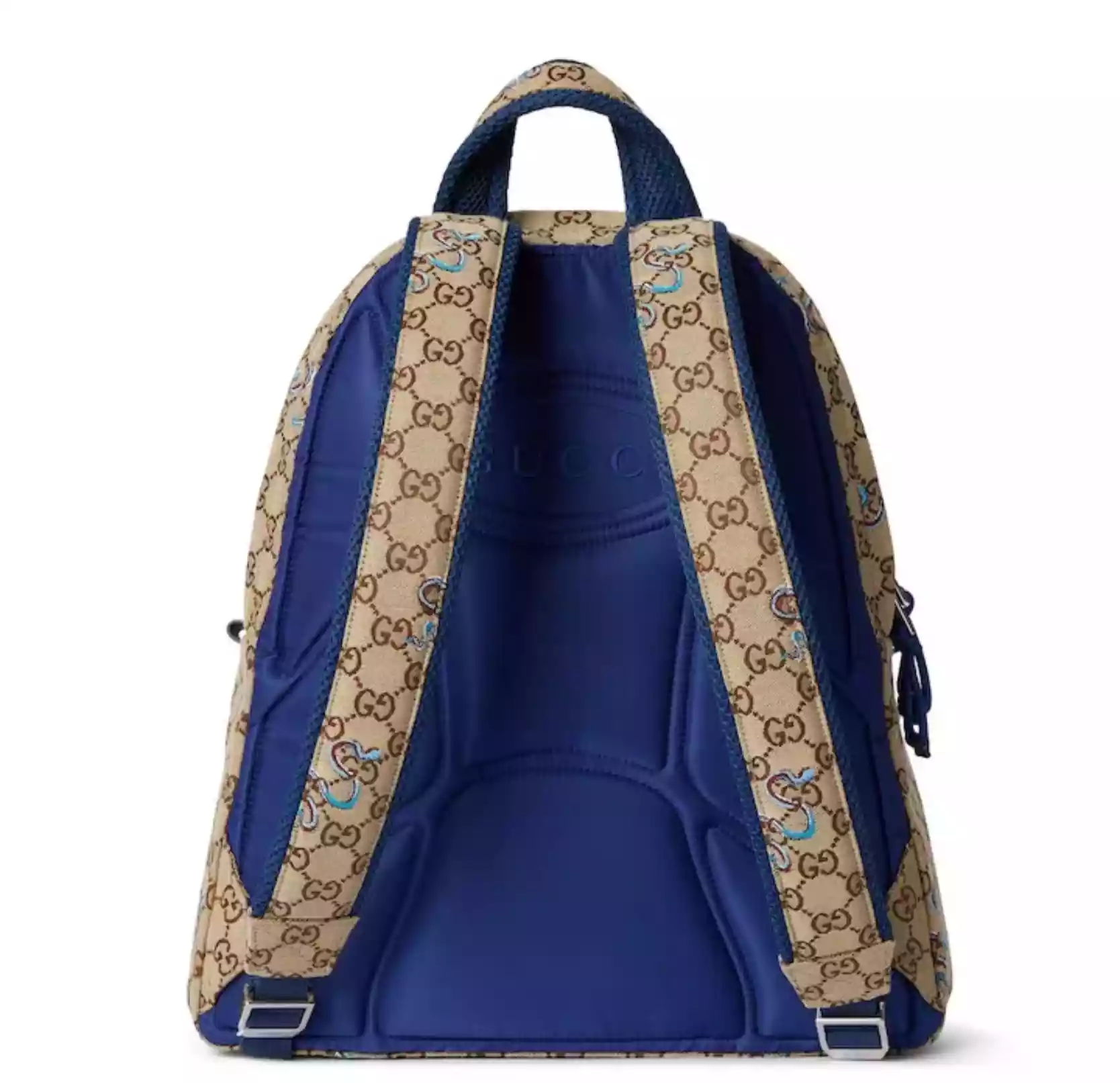 Men's Natural Medium Backpack With Embroidery - BG073 Men's Natural Medium Backpack With Embroidery