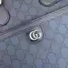 GUCCI OPHIDIA GG CANVAS MEDIUM BRIEFCASE BLUE 2024 - BG086 GUCCI OPHIDIA GG CANVAS MEDIUM BRIEFCASE BLUE 2024