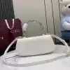 GUCCI LEATHER BAMBOO DIVA MEDIUM BAG WHITE 2025 - BG102 GUCCI LEATHER BAMBOO DIVA MEDIUM BAG WHITE 2025