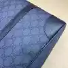GUCCI MEN'S OPHIDIA GG CANVAS MEDIUM TOTE BAG DARK BLUE 2023 - BG098 GUCCI MEN'S OPHIDIA GG CANVAS MEDIUM TOTE BAG DARK BLUE 2023