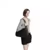 GUCCI B MEDIUM SHOULDER BAG IN GG LEATHER BLACK 2025 - BG103 GUCCI B MEDIUM SHOULDER BAG IN GG LEATHER BLACK 2025