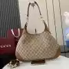 GUCCI B MEDIUM SHOULDER BAG IN GG CANVAS BROWN 2025 - BG104 GUCCI B MEDIUM SHOULDER BAG IN GG CANVAS BROWN 2025