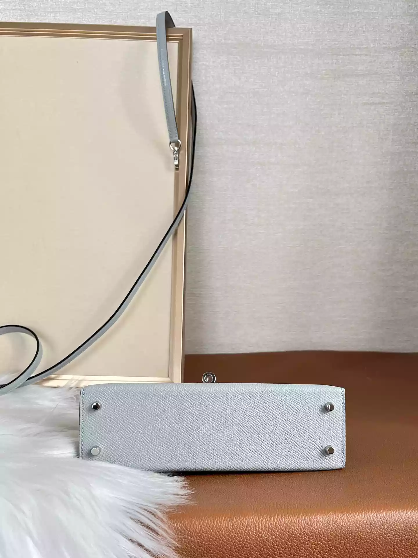 Hermès Bleu Glacier Epsom Mini Kelly 20 II Palladium Hardware - HW191 Hermès Bleu Glacier Epsom Mini Kelly 20 II Palladium Hardware