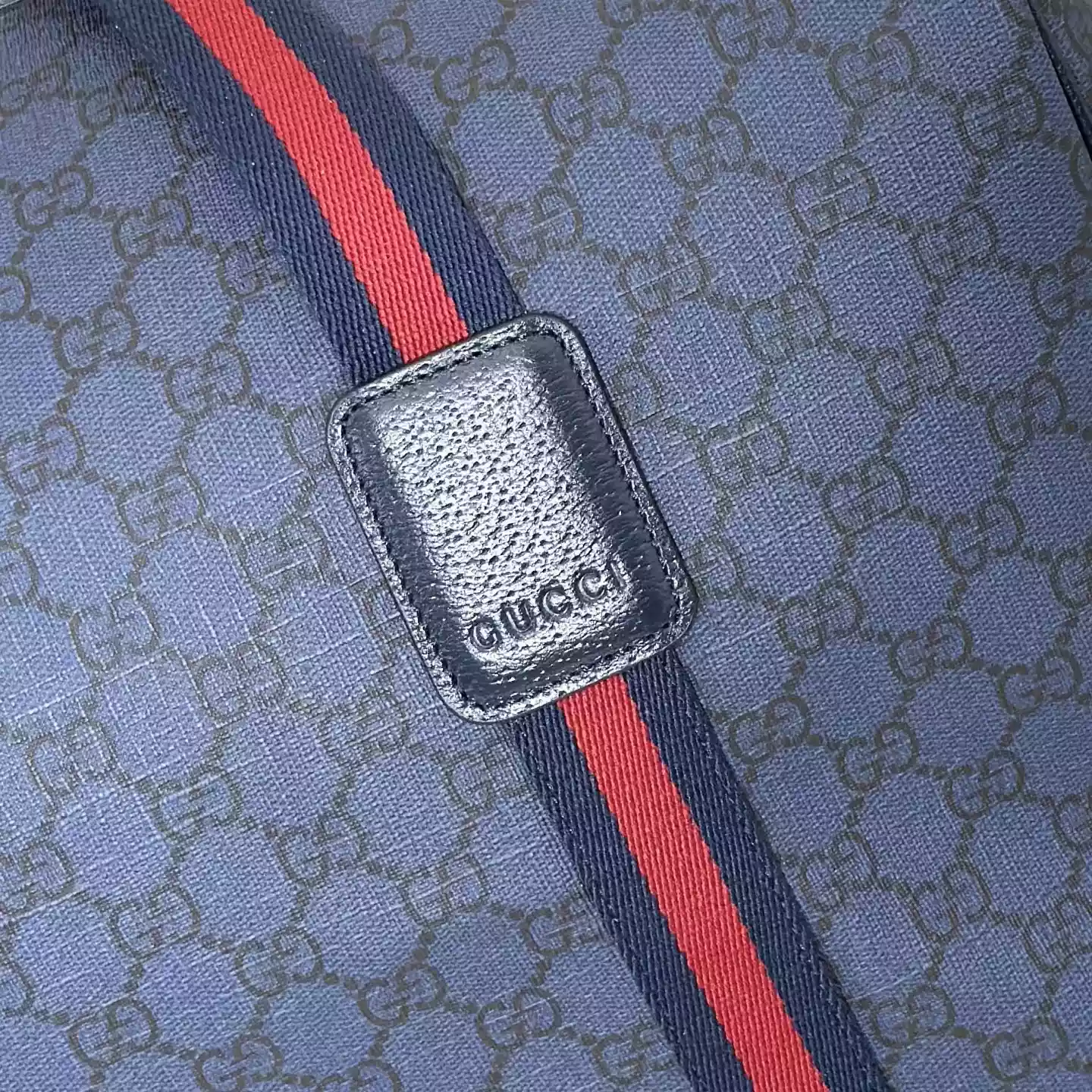 Medium duffle bag with Web in dark blue - BG068 Medium duffle bag with Web in dark blue