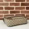 GUCCI MEN'S GG CANVAS EMBLEM MEDIUM CROSSBODY BAG BEIGE 2025 - BG095 GUCCI MEN'S GG CANVAS EMBLEM MEDIUM CROSSBODY BAG BEIGE 2025