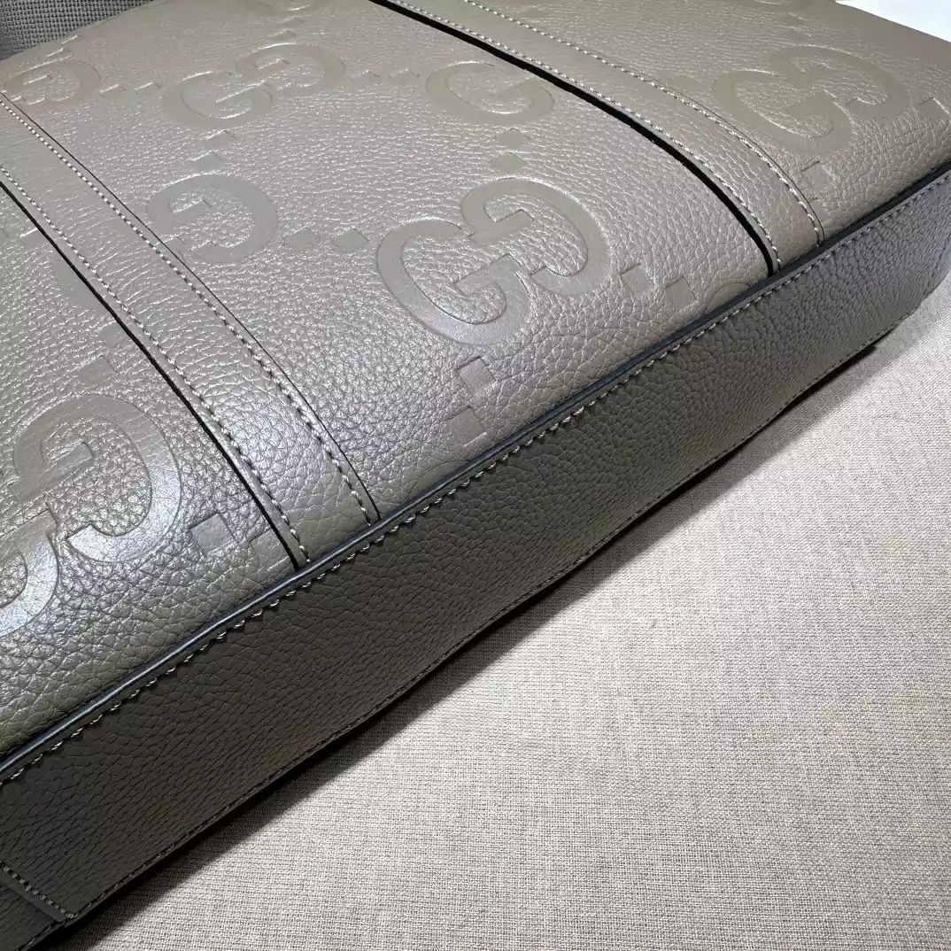 Gucci Jumbo GG Briefcase Documnets Bag Brown Leather - BG072 Gucci Jumbo GG Briefcase Documnets Bag Brown Leather