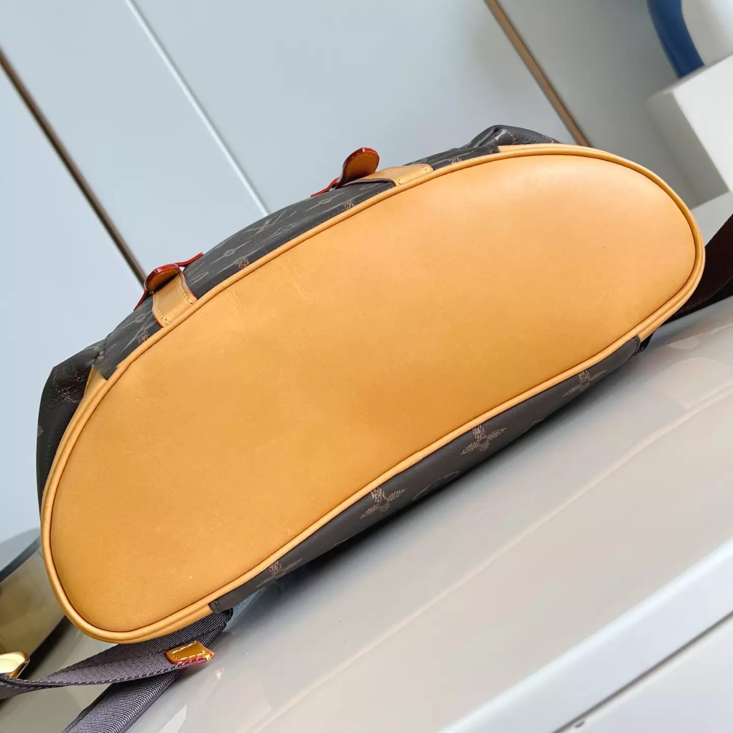 CHRISTOPHER MM BACKPACK BROWN MONOGRAM CALF LEATHER M14038 - LW338 DISCOVERY BACKPACK PM SKY BLUE MONOGRAM CANVAS