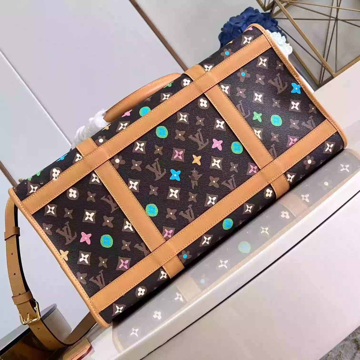 DOG BAG CHOCOLATE MONOGRAM CRAGGY M47066 - LW376 DISCOVERY BACKPACK PM SKY BLUE MONOGRAM CANVAS