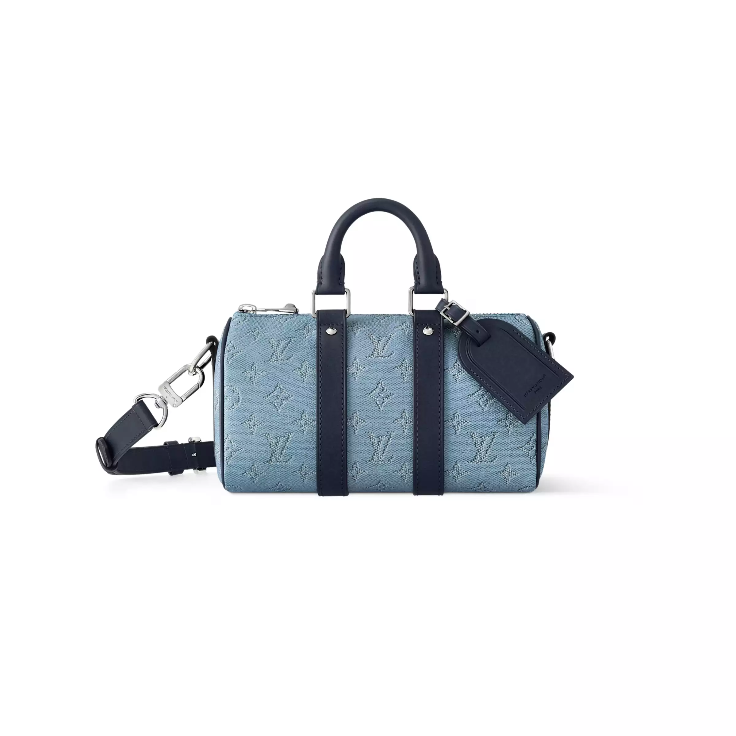 KEEPALL BANDOULIERE 25 BLUE MONOGRAM HERITAGE CANVAS M14681 - LW416 DISCOVERY BACKPACK PM SKY BLUE MONOGRAM CANVAS