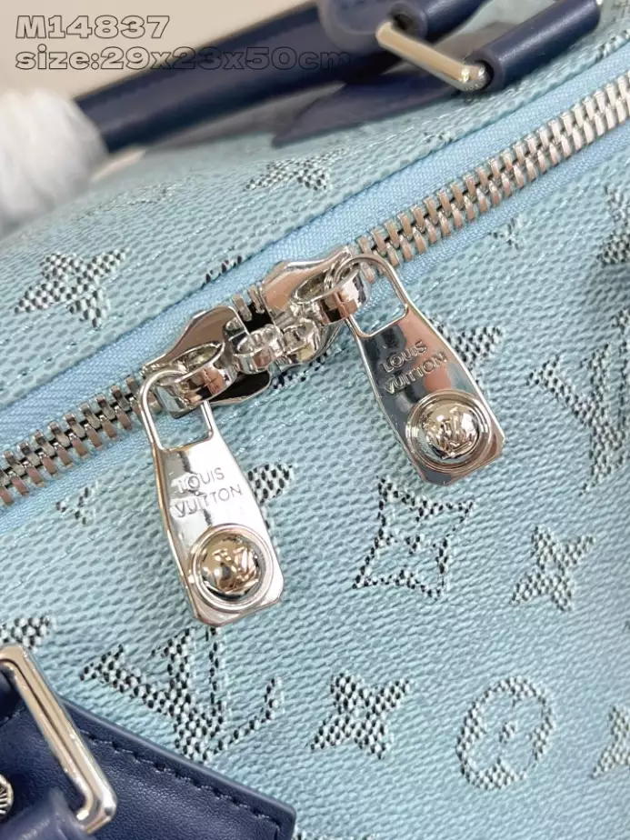 KEEPALL BANDOULIERE 50 BAG BLUE MONOGRAM CANVAS M14837 - LW354 DISCOVERY BACKPACK PM SKY BLUE MONOGRAM CANVAS