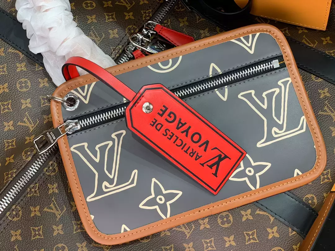 KEEPALL BANDOULIERE 50 MONOGRAM COATED CANVAS M56855 - LW369 DISCOVERY BACKPACK PM SKY BLUE MONOGRAM CANVAS