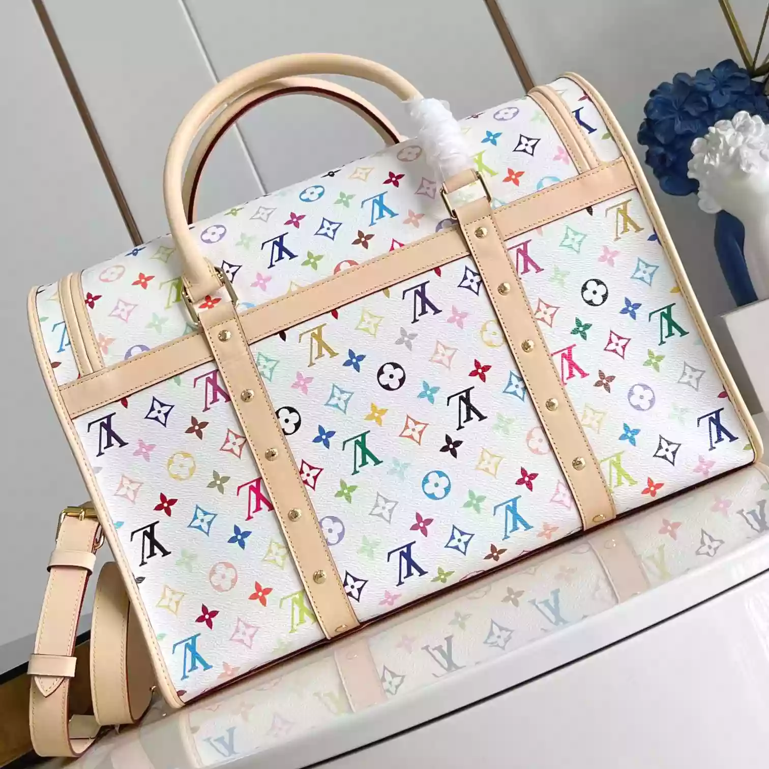 LV X TM DOG BAG AUTRES TOILES MONOGRAM M13741 - LW381 DISCOVERY BACKPACK PM SKY BLUE MONOGRAM CANVAS