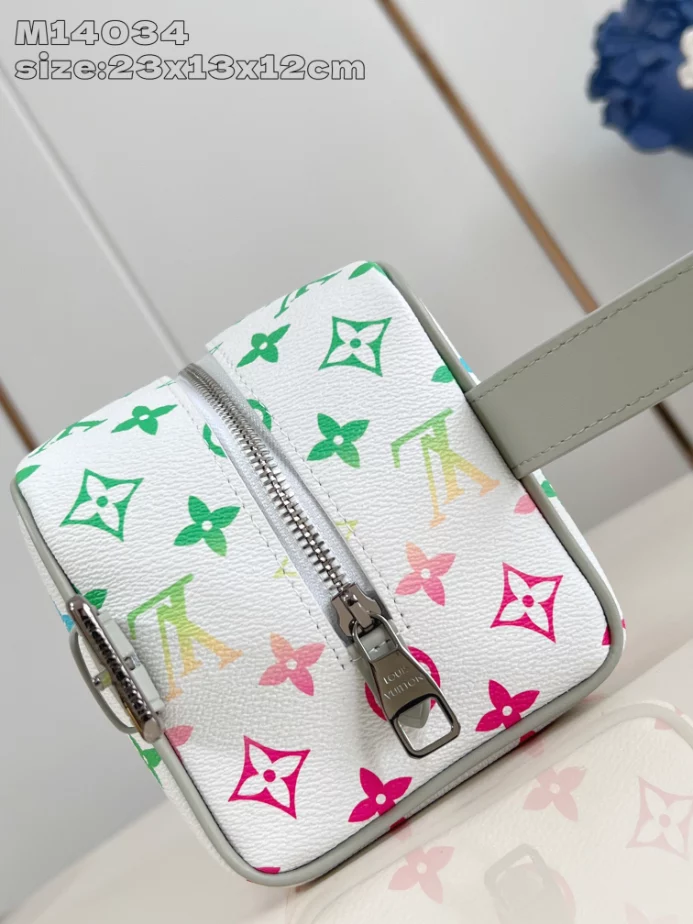 MONOGRAM IRIDESCENT DISCOVERY LOCKER DOPP KIT IN GRADIENT GRAY M14034 - LW387 DISCOVERY BACKPACK PM SKY BLUE MONOGRAM CANVAS