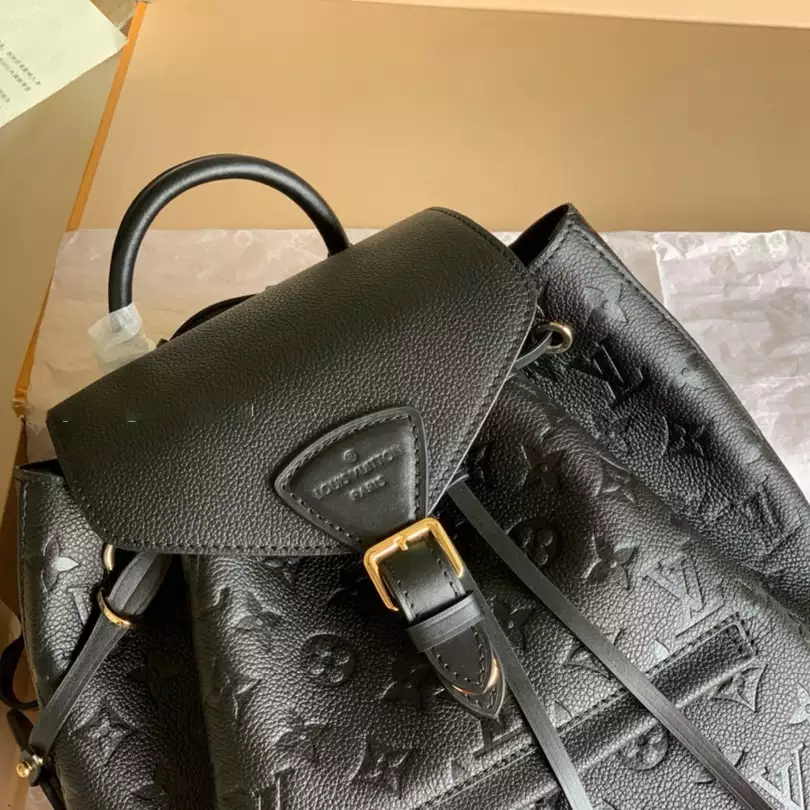 MONTSOURIS BACKPACK BLACK MONOGRAM EMPREINTE M45205 - LW346 DISCOVERY BACKPACK PM SKY BLUE MONOGRAM CANVAS