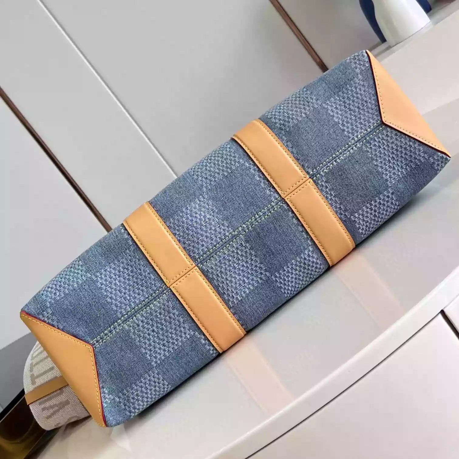 WEEKEND TOTE BLUE DAMIER DENIM 3D COTTON CANVAS N40702 - LW442 DISCOVERY BACKPACK PM SKY BLUE MONOGRAM CANVAS