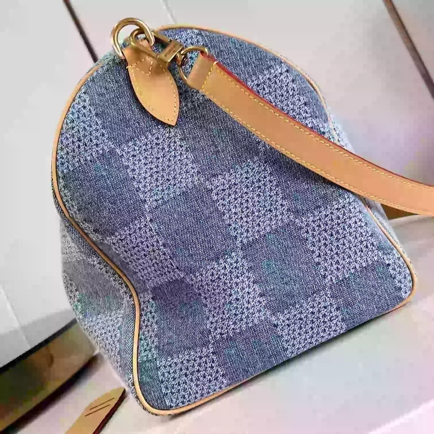 SPEEDY 40 BANDOULIERE BLUE DAMIER DENIM 3D N40701- LW377 DISCOVERY BACKPACK PM SKY BLUE MONOGRAM CANVAS