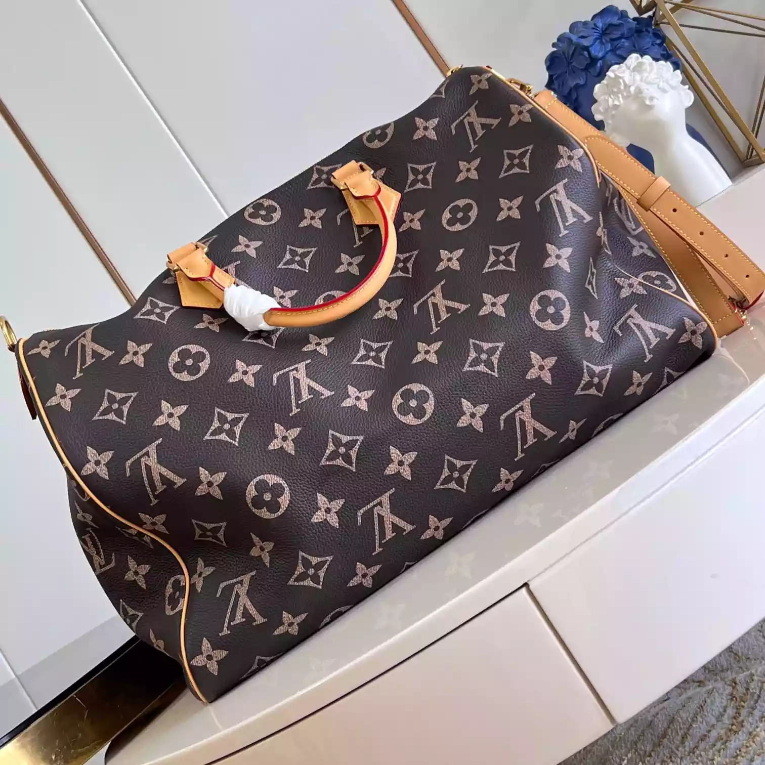 SPEEDY P9 BANDOULIERE 50 MONOGRAM SOFT CALFSKIN M46962 - LW359 DISCOVERY BACKPACK PM SKY BLUE MONOGRAM CANVAS