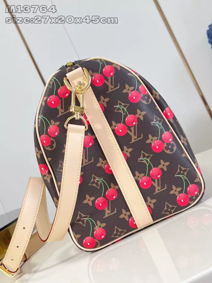 X TAKASHI MURAKAMI KEEPALL BANDOULIERE 45 BAG M13764 - LW355 DISCOVERY BACKPACK PM SKY BLUE MONOGRAM CANVAS