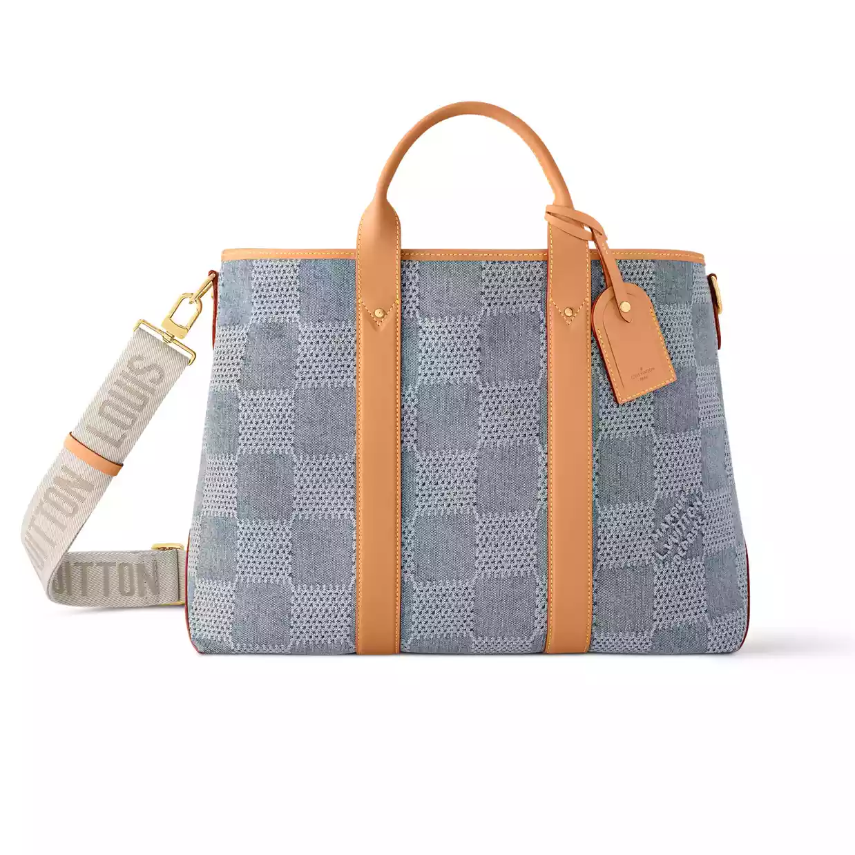 WEEKEND TOTE BLUE DAMIER DENIM 3D COTTON CANVAS N40702 - LW442 DISCOVERY BACKPACK PM SKY BLUE MONOGRAM CANVAS