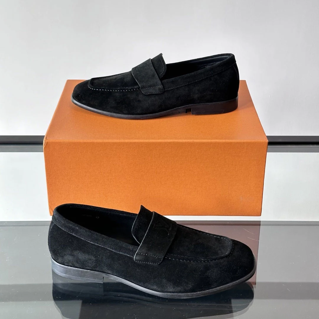 GLOVE LOAFERS IN BLACK - VL056
