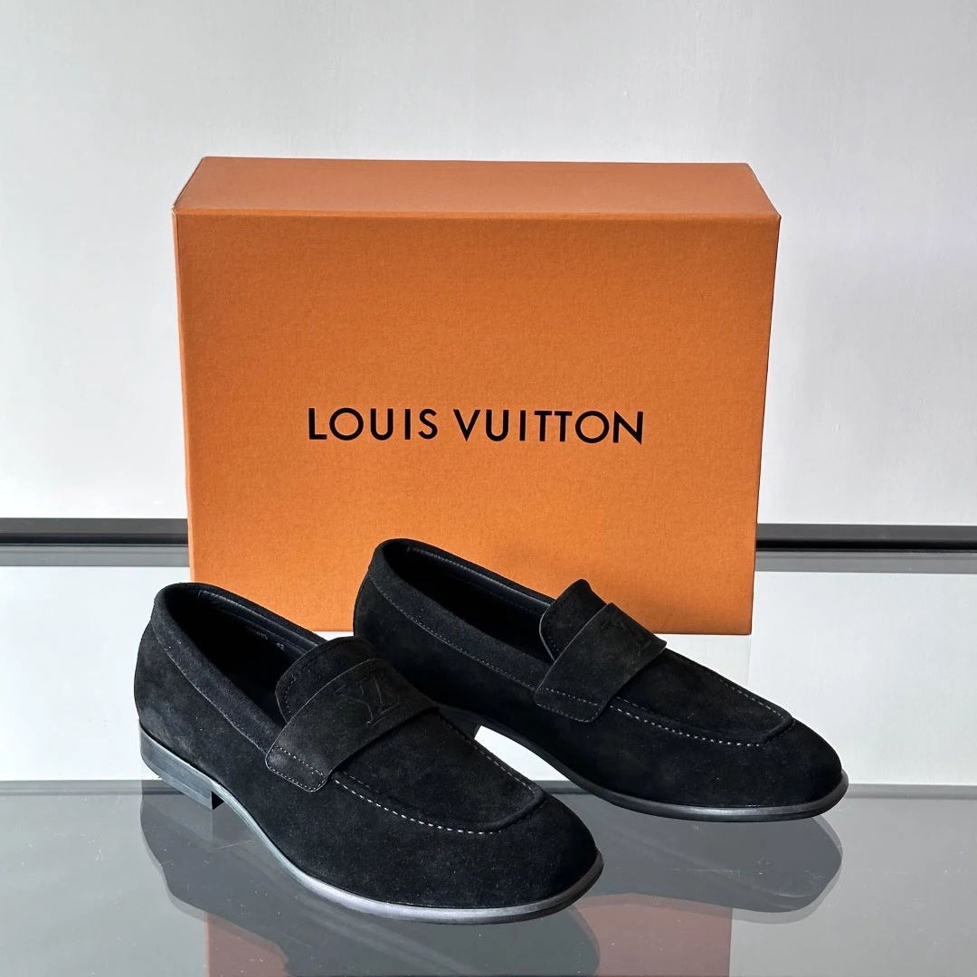 GLOVE LOAFERS IN BLACK - VL056