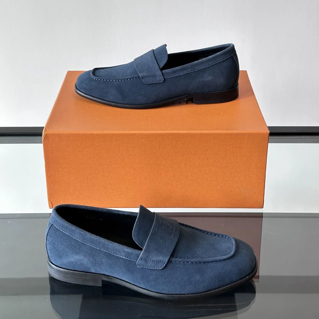 GLOVE LOAFERS IN BLUE - VL057