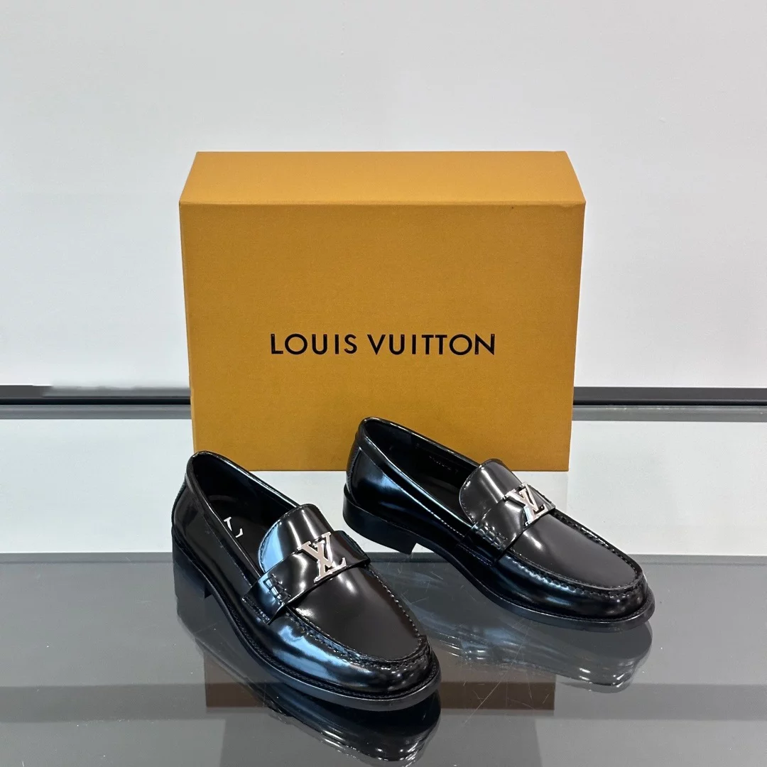 MAJOR LOAFERS BLACK GLAZED CALF LEATHER - VL037